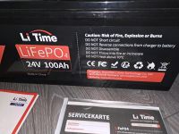 LiTime 24V 100Ah Lithium LiFePO4 Batterie Bielefeld - Joellenbeck Vorschau