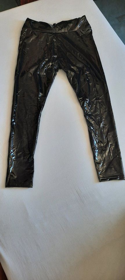 Lack Vinyl Leggings schwarz PVC hochglanz Gr. 40 NEU in Kirchheim bei München