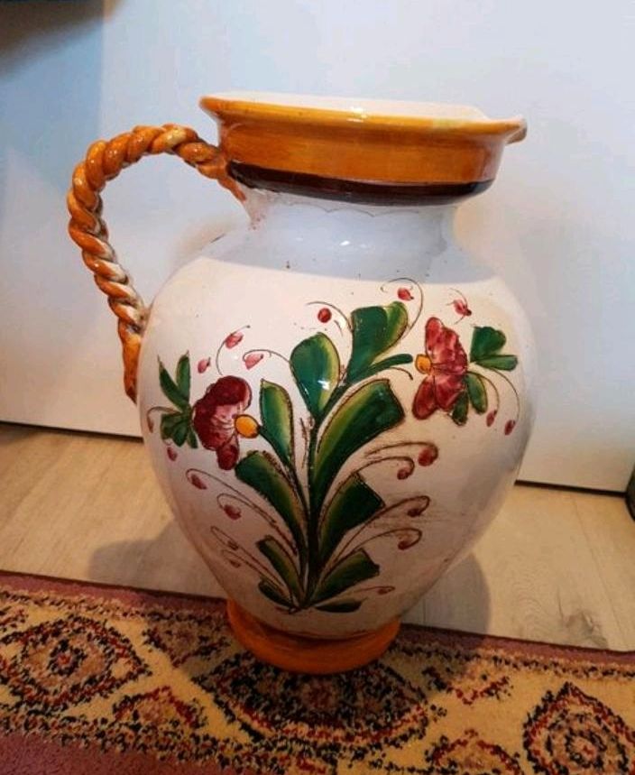 Große Bodenvase/Vase bunt geblümt in Herne