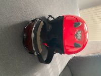 Roter Skihelm "Hamax" mit Skibrille (Gr. 54 - 58 cm) Bayern - Augsburg Vorschau