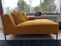 CHAISE LONGUE SOFA COUCH Eckelement rechts  90 cm Gelb Velours Aachen - Kornelimünster/Walheim Vorschau