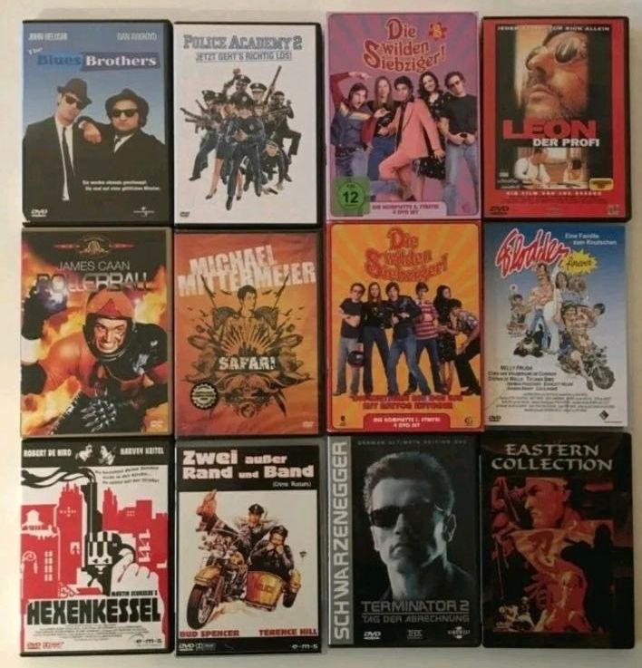 DVD Sammlung 14 Filme 2 Serien Terminator Leon Blues Brothers in Castrop-Rauxel
