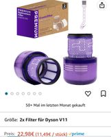 Cherry Tea ® 2x Ersatzfilter für Dyson Bayern - Baiersdorf Vorschau