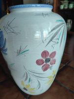 Bodenvase mit Blumenmotiv aus Keramik 70er Jahre? Nordrhein-Westfalen - Linnich Vorschau