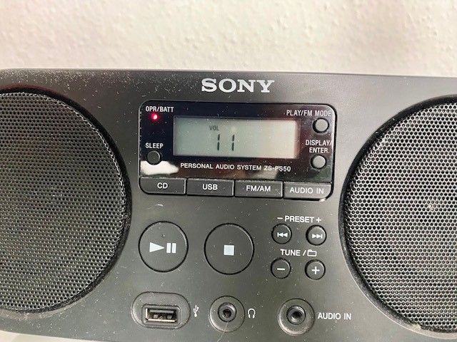 ZS-PS50 schwarz Radiorekorder mit CD-Spieler & USB; tragbar ⭐️⭐️ in Hamburg