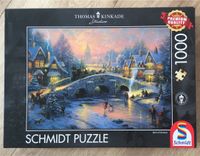 Thomas Kinkade Puzzle Winterliches Dorf Schleswig-Holstein - Groß Wittensee Vorschau