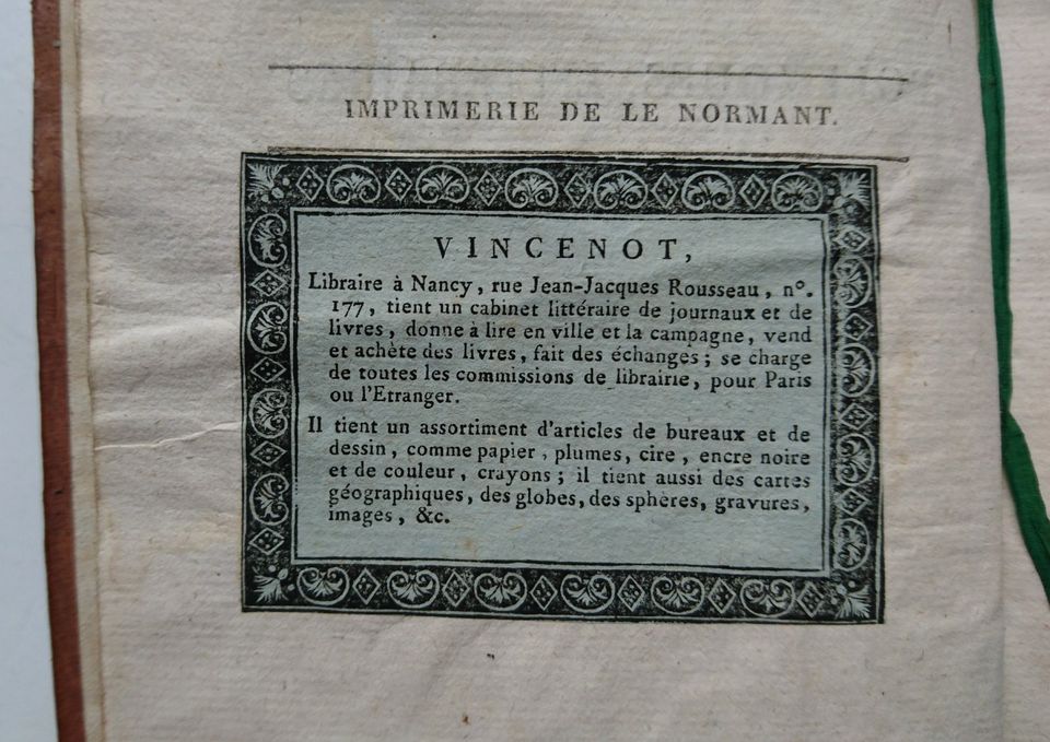 Antikes Buch 1812 Frankreich Politik Literatur Ledereinband Deko in Leipzig