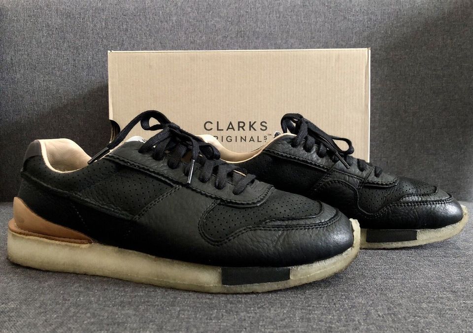 Clarks Originals Torrun Black Combi Echtleder Herren Sneaker, 43 in Leipzig