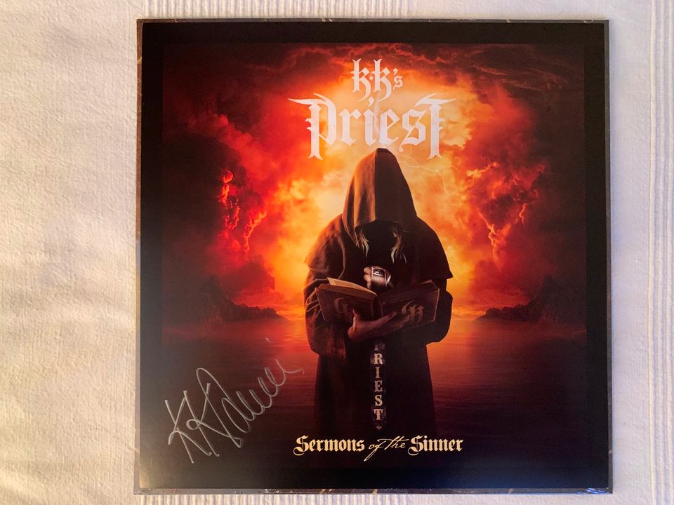 KK`s Priest  - Sermons of the Sinner Ltd. Silver Vinyl - signed! in Schöneck