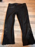Desigual Damen Jeans schwarz Größe 32 mit spitze 7/8 Bayern - Schnabelwaid Vorschau