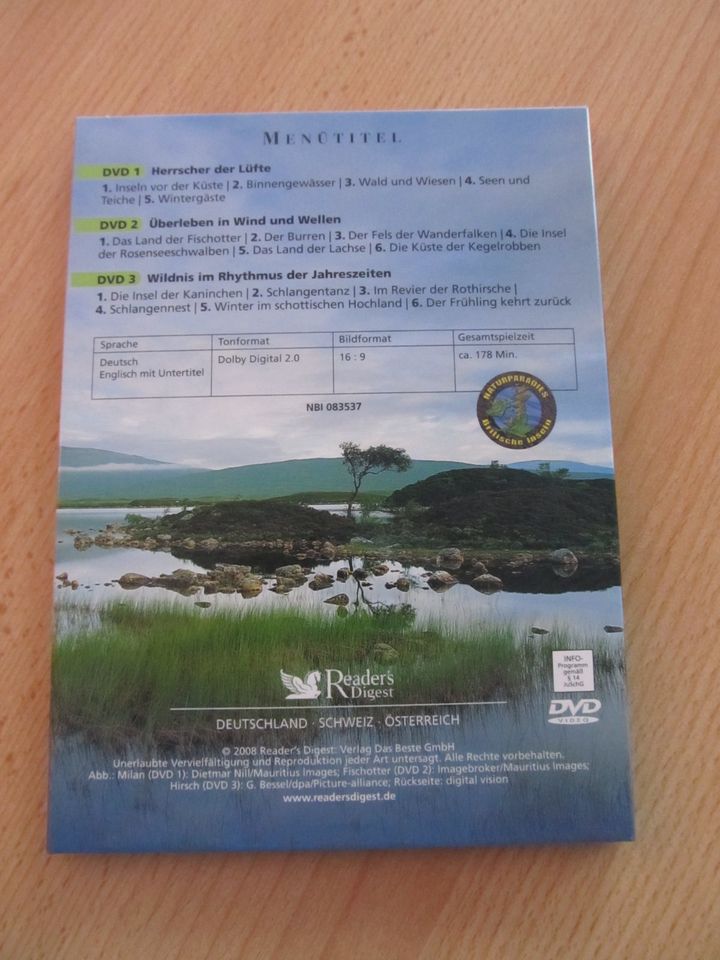 DVD - Box mit 3 DVD, Naturparadies Britische Inseln in Spremberg