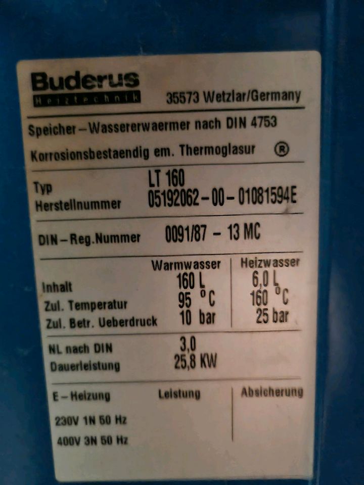Buderus G115 U - mit LT160 voll funktionsfähig. in Leipzig