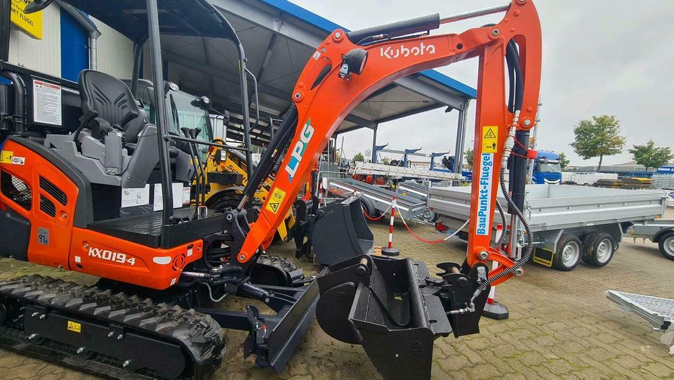 Kubota KX019-4 LPG Minibagger Mieten & Kaufen Gasbagger f. Innen in Bad Doberan