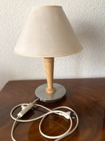 Tischlampe Holz/Edelstahlsockel, 38 cm Sachsen-Anhalt - Haldensleben Vorschau