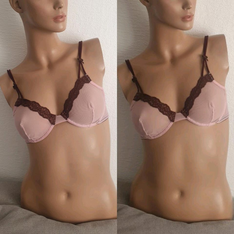 Damen BH Unterwäsche Vintage transparent Größe 80B in Rethwisch