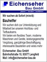 Wir suchen Bauhelfer (m/w/d) Bayern - Bad Abbach Vorschau