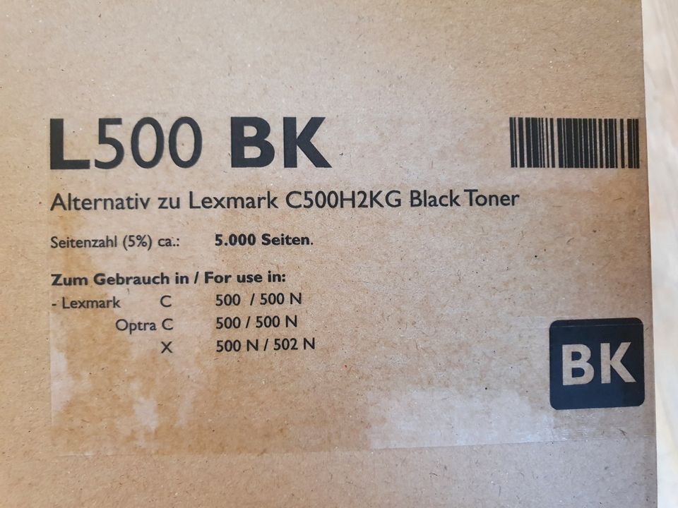 altern. Toner C500H2KG für LEXMARK C500/X500/X502, black - neu in  Niedersachsen - Barsinghausen | Drucker & Scanner gebraucht kaufen | eBay  Kleinanzeigen ist jetzt Kleinanzeigen