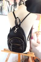 Kleiner Echtleder Rucksack Handtasche Made in Italy  schwarz Nordrhein-Westfalen - Hiddenhausen Vorschau