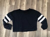 Kurzes Sweatshirt Shirt dunkelblau Oversized 134/140 H&M bio-BW Thüringen - Weimar Vorschau