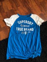 Superdry Frauen Shirt blau weiß Gr. 36 Sachsen - Wittgensdorf Vorschau