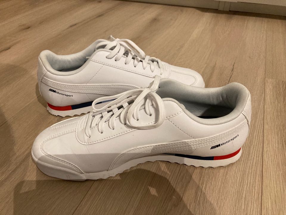 Weiße Puma Sneaker Roma BMW Größe 39 in Voerde (Niederrhein)