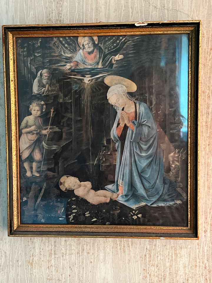 13 antike Heiligen  Bilder gemalt  heilige Maria Jesus Landschaft in Köln