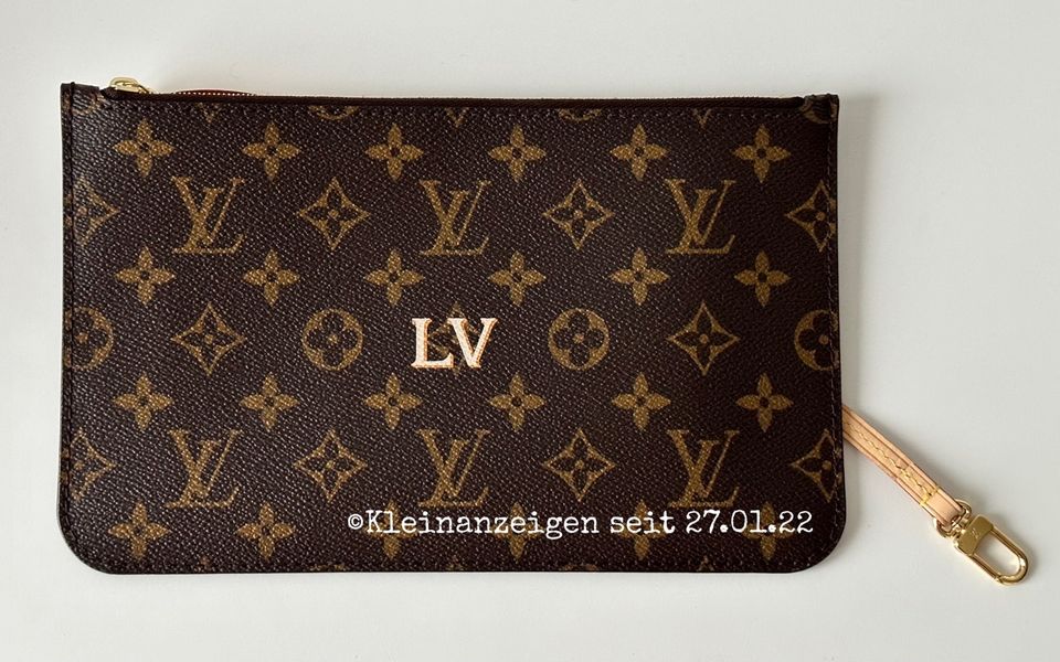 Louis Vuitton Pochette aus Neverfull Heritage Pivoine Pink NEU in Dörpen