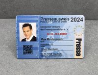 Presseausweis, Presse, ID Card - personalisiert, 2024 Rheinland-Pfalz - Bretzenheim Vorschau