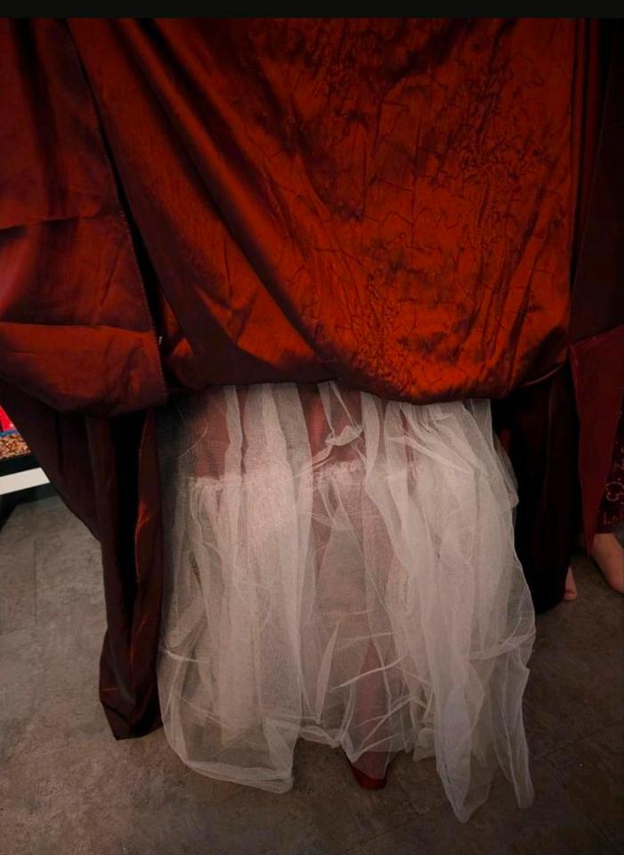 hochwertiges Tafft Abendkleid zu verkaufen einmal getragen in Datteln