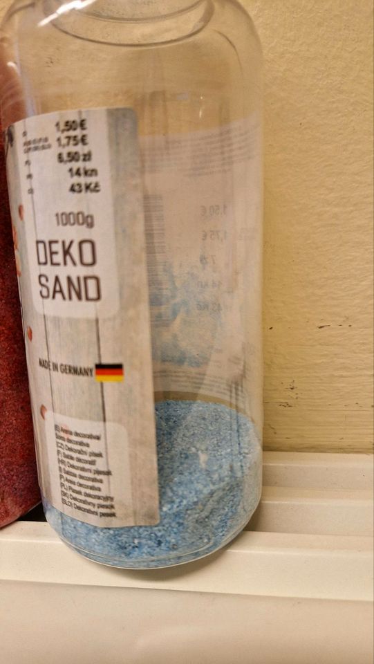 Deko Sand & Flasche mit Verschluss Geburtstag Geschenk Hochzeit in Birkenfeld