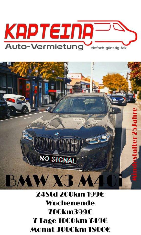 BMW X3 M 40i Langzeitmiete / Kurzzeitmiete in München