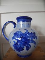 Krug -Vase aus Ton Blau / bemalt / Henkel / 26cm hoch s.g.Z. Berlin - Steglitz Vorschau