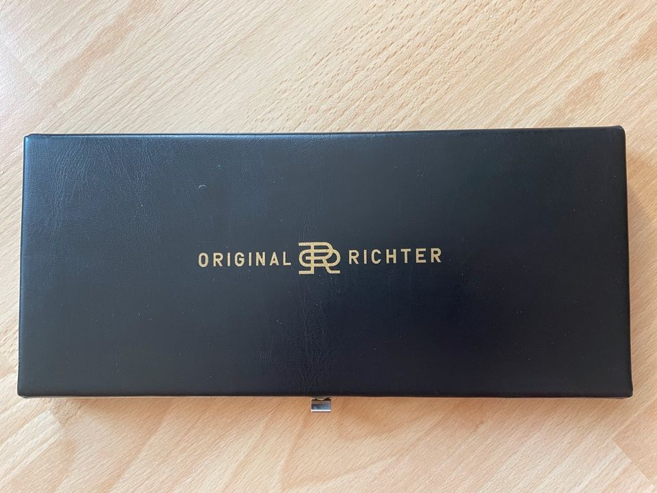 Historischer Zirkelkasten „Original Richter“, 16tlg. in Gera