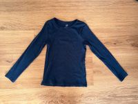 H&M Basics Oberteil Langarmshirt einfarbig blau Mädchen 122/128 Bayern - Starnberg Vorschau