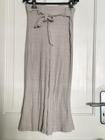 Stradivarius Hose Grippe Bindegürtel L beige Mitte - Wedding Vorschau