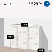 Ikea Pax Korpus 2x1m & 0,5m plus 3 Türen und Griffe Hessen - Waldbrunn Vorschau