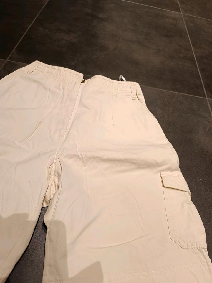 Kurze Hose Shorts Marco Pecci creme 36 in Stralsund