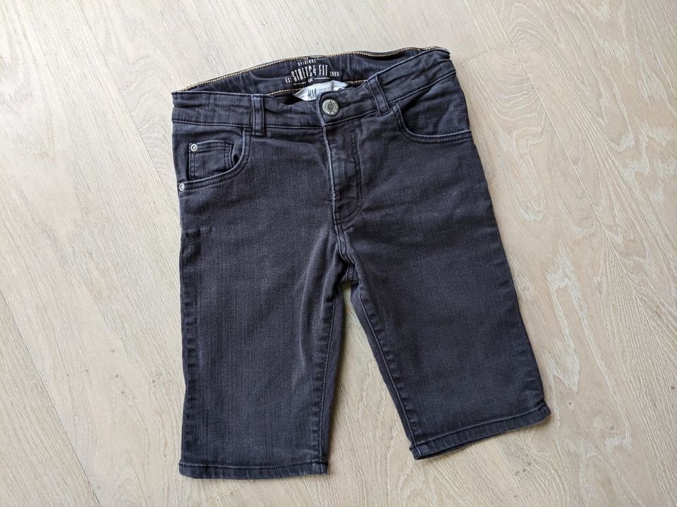 Coole Jeans Shorts, kurze Hose * H&M * 128 * grau, Stretch in Eggolsheim