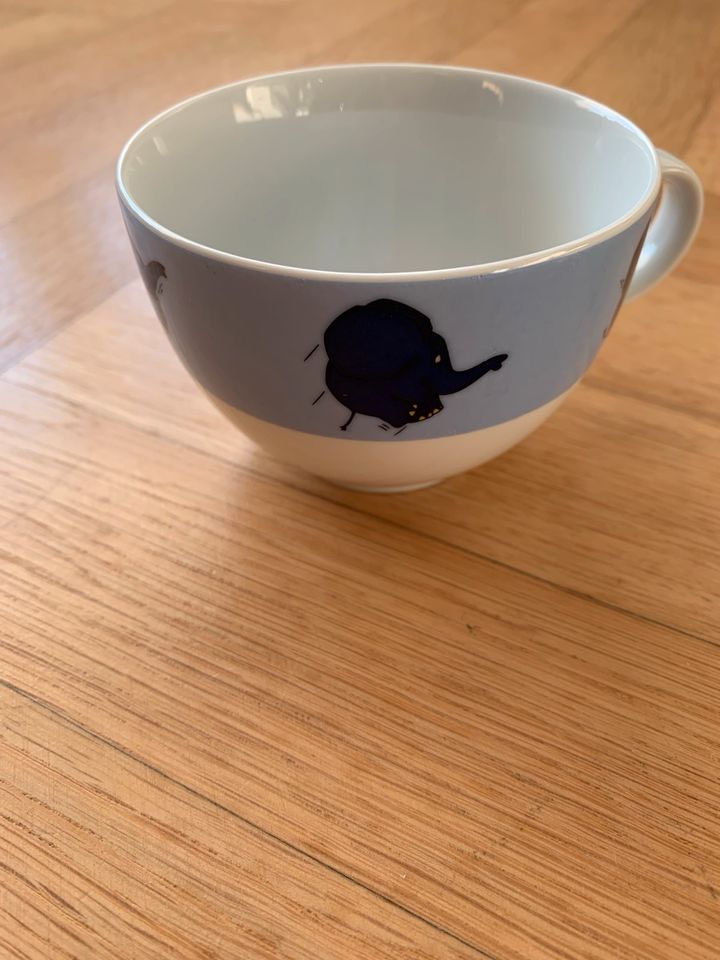 Thomas Kaffeetasse mit Unterteller, Sendung mit der Maus, Elefant in Eschenbach