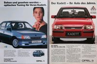 Opel Kadett E Reklame Berichte GSI 16V Cabrio GT LS 1,6 1,3 Hessen - Hanau Vorschau