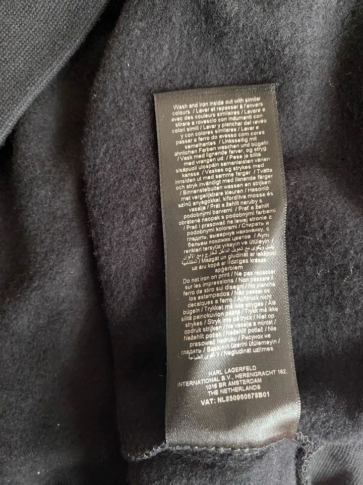 Karl Lagerfeld Sweatshirt, schwarz, Größe L in Lüdenscheid