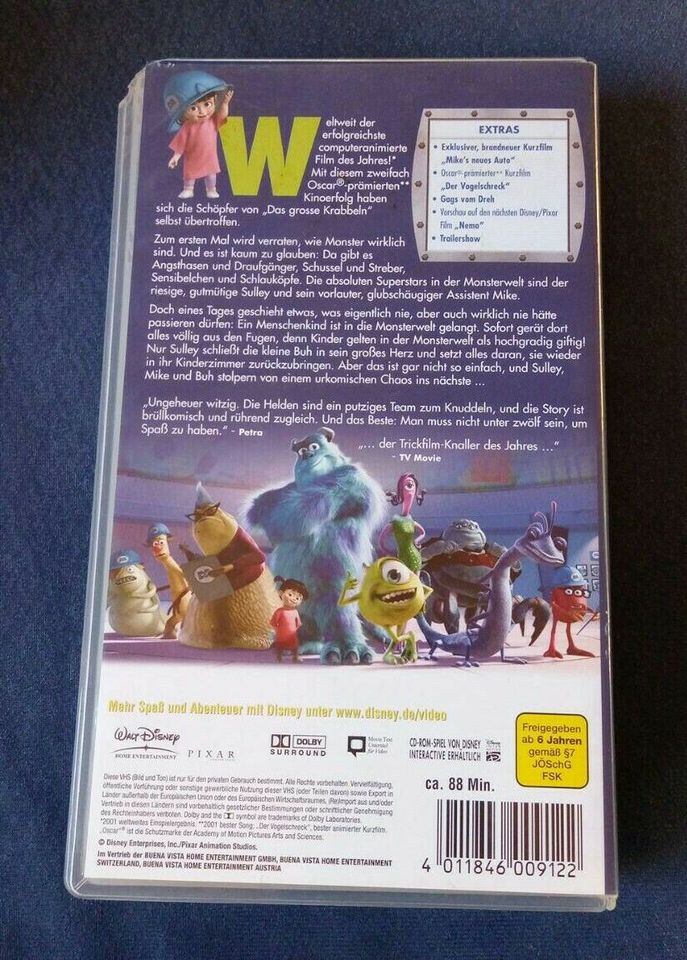 Die Monster AG Original Videocassette Disney Pixar in Tuttlingen