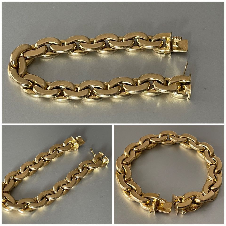 FIGARO 80cm Goldkette 585 Gold 14K Ankerkette 750 18K in Berlin