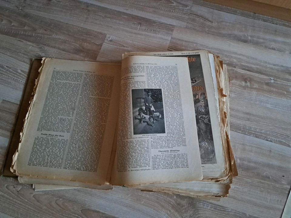 Weltkrieges  Buch mit Zeitschriften 1914 in Ramsen