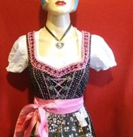 geblümtes Dirndl von Fuchs schwarz-pink Gr.36/38 Stuttgart - Wangen Vorschau