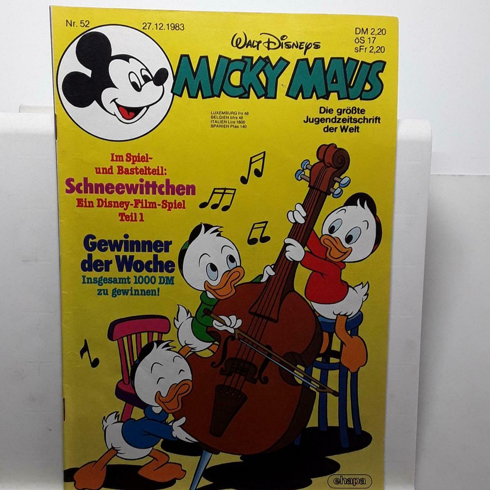 Micky Maus  1983  mit Beilagen Nr 44,45,46,47,49,50,51,52 in Kamp-Lintfort