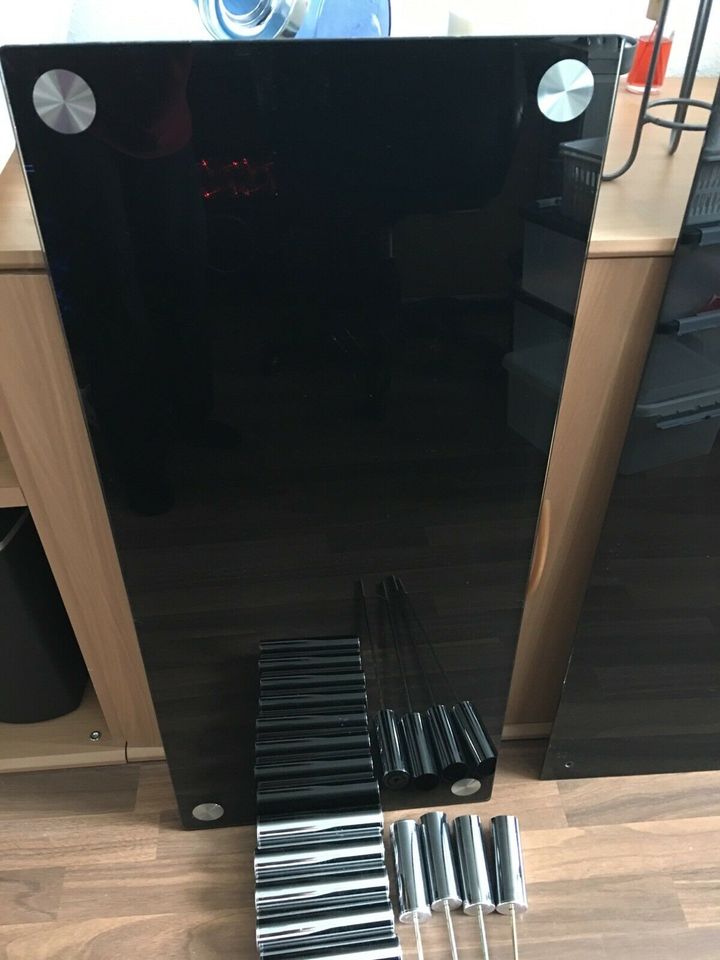 Phonotisch TV Rack TV-Schrank Sicherheitsglas schwarz Chrom in Bremen