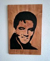 Holzbild Wandbild Elvis Presley Dekoration Wohnzimmer Esszimmer Baden-Württemberg - Tannhausen Vorschau