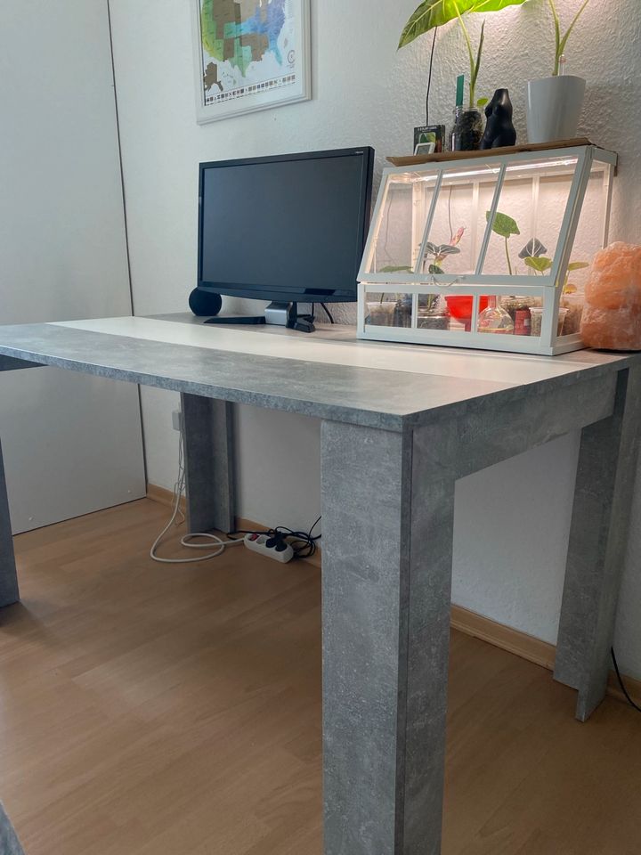Esstisch Schreibtisch weiß grau in Emden