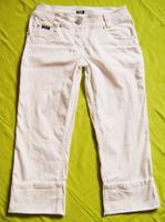 BUFFALO Bermuda,3/4o.7/8-Hose,Gr.38 (M/L),weiß,Stretch,neuwertig Hessen - Schenklengsfeld Vorschau